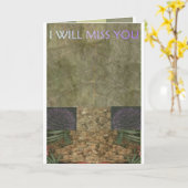 EXOBIAの挨拶: 私は恋しく思います カード (黄色い花)