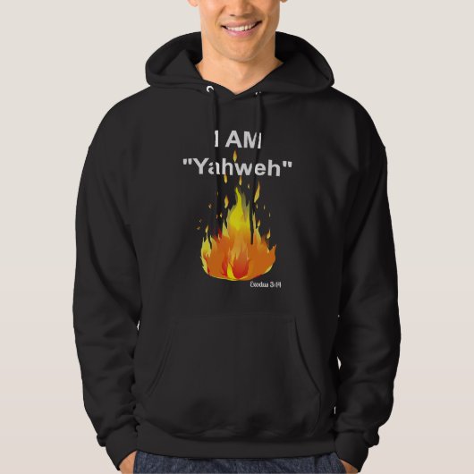 Exodus 314 I AM Who I Am, Yahweh The Burning Bush パーカ (正面)