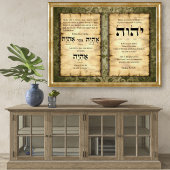 Exodus Ehyeh Asher Ehyeh Name of God Canvas Print ポスター
