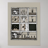 Exodus Plagues, Moses Print, Exodus Bible Story,  ポスター (正面)