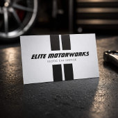 Exotic Car Service Racing Stripes Gray 名刺