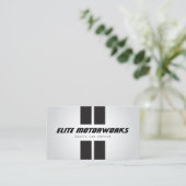 Exotic Car Service Racing Stripes Gray 名刺 (スタンド正面)