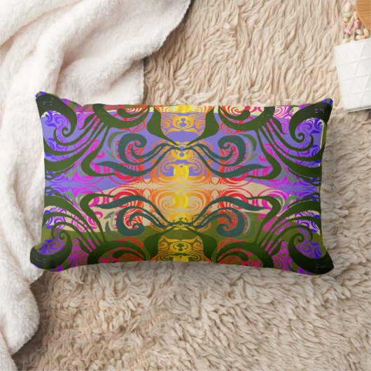 Exotic Damask Towel ランバークッション (ブランケット)