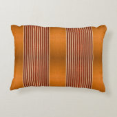 Exotic Faux Snake Leather & Linear Stripe Pumpkin  アクセントクッション (裏面)