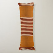 Exotic Faux Snake Leather & Linear Stripe Pumpkin  ボディピロー (正面縦)