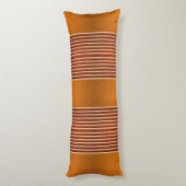 Exotic Faux Snake Leather & Linear Stripe Pumpkin  ボディピロー (裏面 (縦))