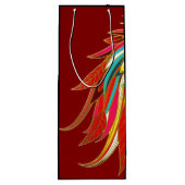 Exotic Feathers Red and Black ワインギフトバッグ (裏面)