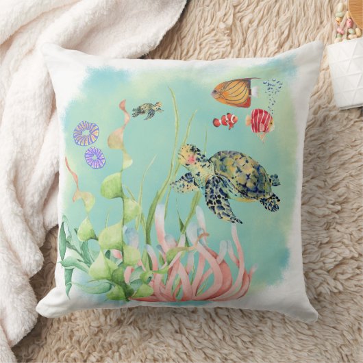 Exotic Floral Frog Pattern クッション (ブランケット)