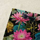 Exotic Floral Pattern Lush Tropical Foliage Name  ビーチタオル (インサイチュ)