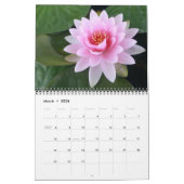 Exotic Flowers Calendar カレンダー (3月 2026)