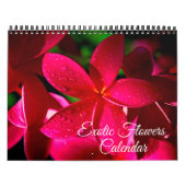 Exotic Flowers Calendar カレンダー (カバー)