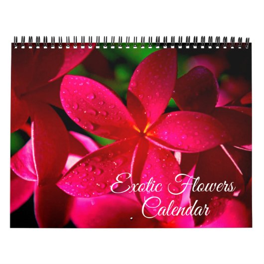 Exotic Flowers Calendar カレンダー (カバー)
