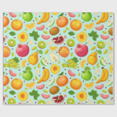 Exotic Fruit Pattern Wrapping Paper ラッピングペーパー (フラット)