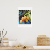 Exotic Gandaria Fruit - Rare Tropical Mango Plum S ポスター (キッチン)