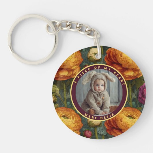 Exotic Gifts For Him Ranunculus キーホルダー (正面)