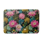 Exotic Jungle Pattern BOHO Tropical Aesthetic バスマット (正面)