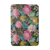 Exotic Jungle Pattern BOHO Tropical Aesthetic  バスマット (正面縦)