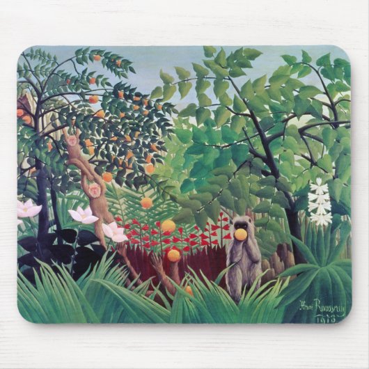“ Exotic Landscape ” , Henri Rousseau マウスパッド (正面)