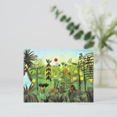 Exotic Landscape with Lion and Lioness, ポストカード (スタンド正面)