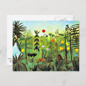 Exotic Landscape with Lion and Lioness, ポストカード (正面/裏面)