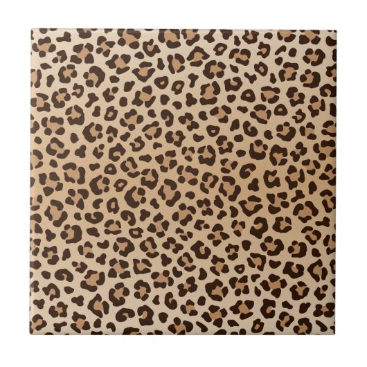 Exotic Leopard print pattern design タイル (正面)