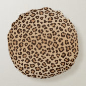 Exotic Leopard print pattern design ラウンドクッション (裏面)