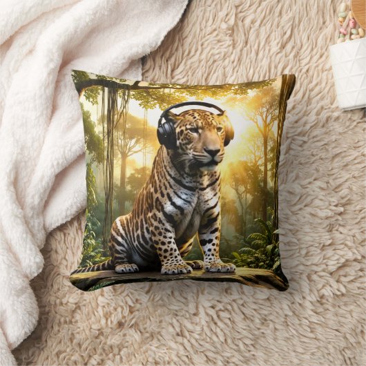 Exotic Love Liger -Throw Pillow クッション (ブランケット)