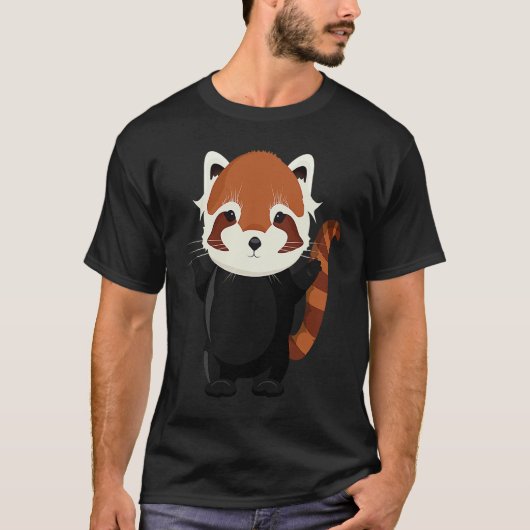 Exotic magical little red panda bear tシャツ (正面)
