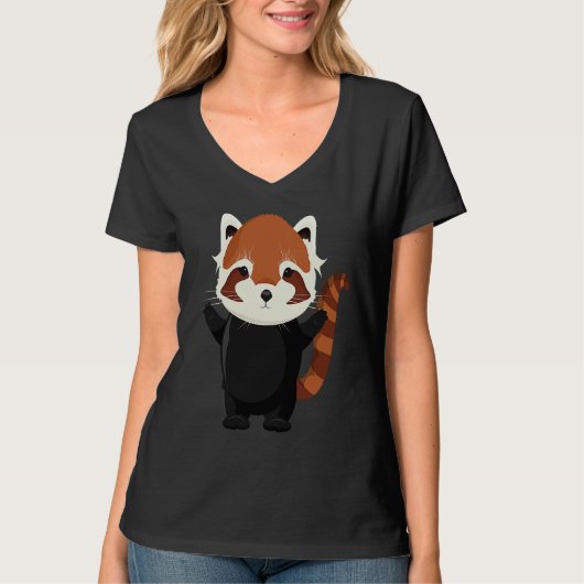 Exotic magical little red panda bear tシャツ (正面)
