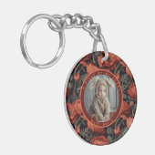 Exotic memorial keychain Photo Ranunculus キーホルダー (正面左)