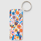 Exotic Multicolored Floral Background-32939 キーホルダー (裏面)