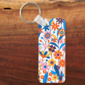 Exotic Multicolored Floral Background-32939 キーホルダー (正面)