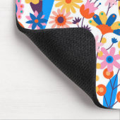 Exotic Multicolored Floral Background-32939 マウスパッド (コーナー)