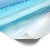 Exotic Palm Beach Turquoise Water Sunny Paradise ポスター (コーナー)