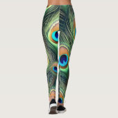 Exotic Peacock Feather leggings  レギンス (裏面)