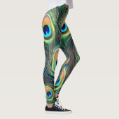 Exotic Peacock Feather leggings  レギンス (右)