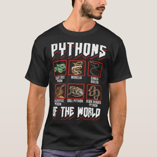 Exotic Pet Snake Reptile Ball Python Pythons Of Th Tシャツ (正面)