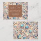 Exotic Posh GIft Registry Details Enclosure Cards エンクロージャーカード (正面/裏面)