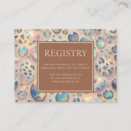Exotic Posh GIft Registry Details Enclosure Cards エンクロージャーカード