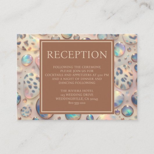 Exotic Posh Reception Details Enclosure Cards エンクロージャーカード (正面)