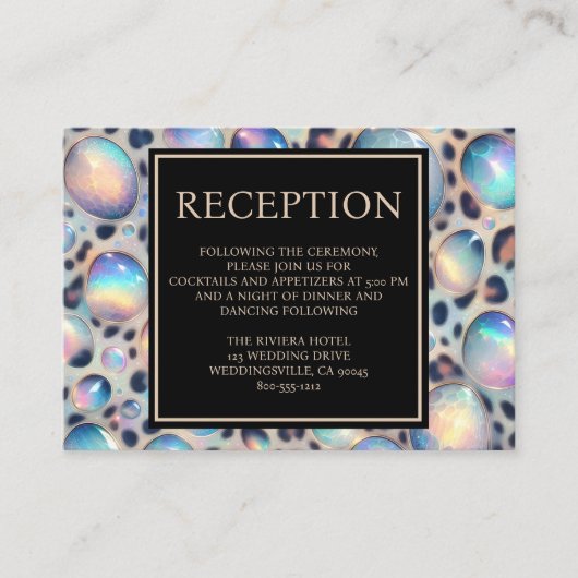 Exotic Posh Reception Details Enclosure Cards エンクロージャーカード (正面)