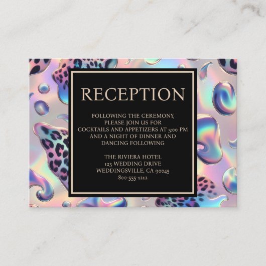 Exotic Posh Reception Details Enclosure Cards エンクロージャーカード (正面)