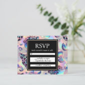 Exotic Posh RSVP Wedding Enclosure Cards (スタンド正面)