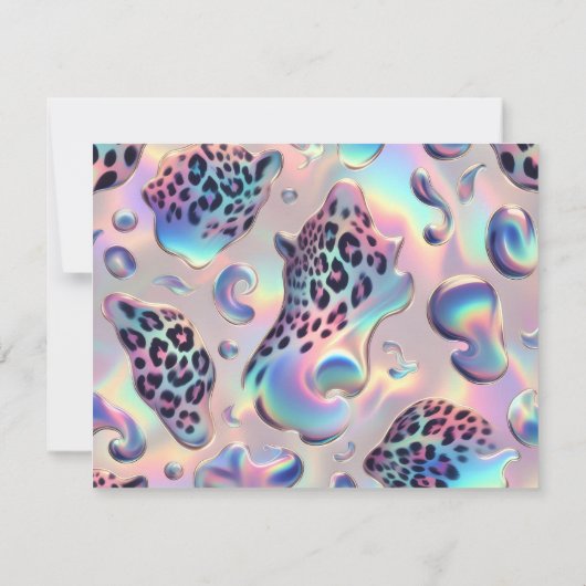 Exotic Posh RSVP Wedding Enclosure Cards (裏面)