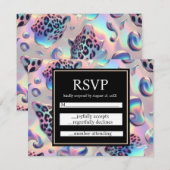 Exotic Posh RSVP Wedding Enclosure Cards (正面/裏面)