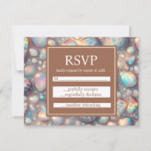 Exotic Posh RSVP Wedding Enclosure Cards (正面)