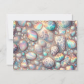 Exotic Posh RSVP Wedding Enclosure Cards (裏面)