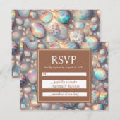 Exotic Posh RSVP Wedding Enclosure Cards (正面/裏面)