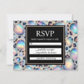 Exotic Posh RSVP Wedding Enclosure Cards (正面)