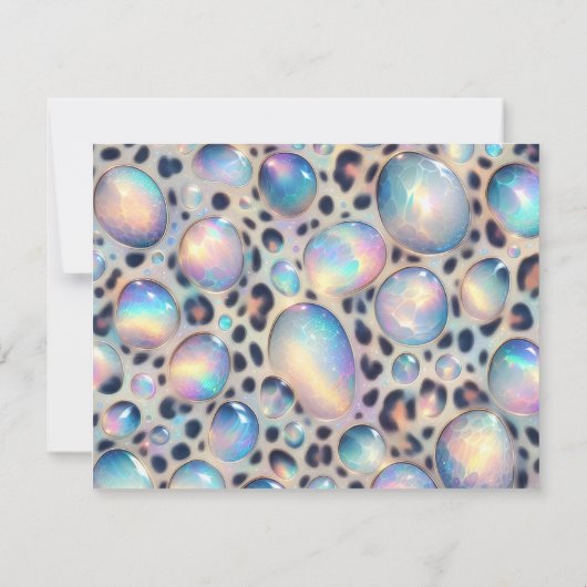 Exotic Posh RSVP Wedding Enclosure Cards (裏面)